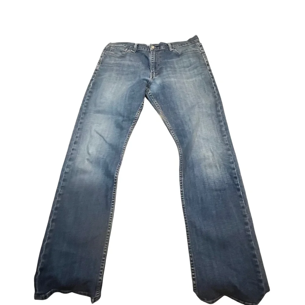 Levi‎ Mens 514 Straight Leg Blue Denim Jeans 36x34 Medium Wash